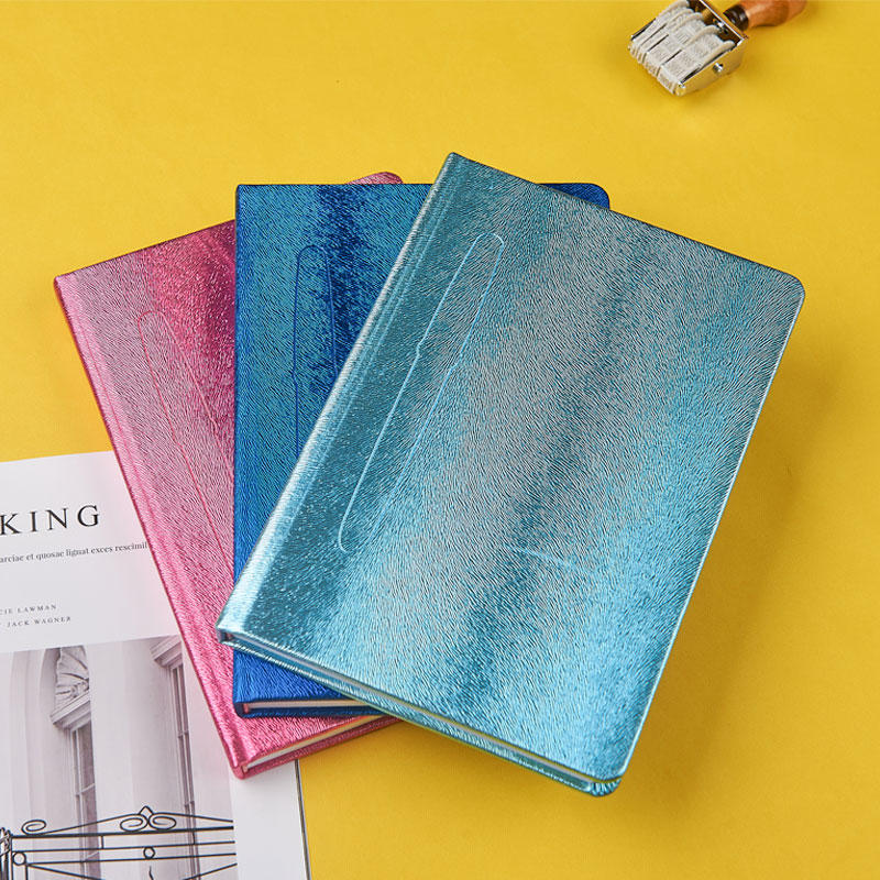 A5 size Neon Pu hardcover notebook with a magnet for absoring the pen D-39021