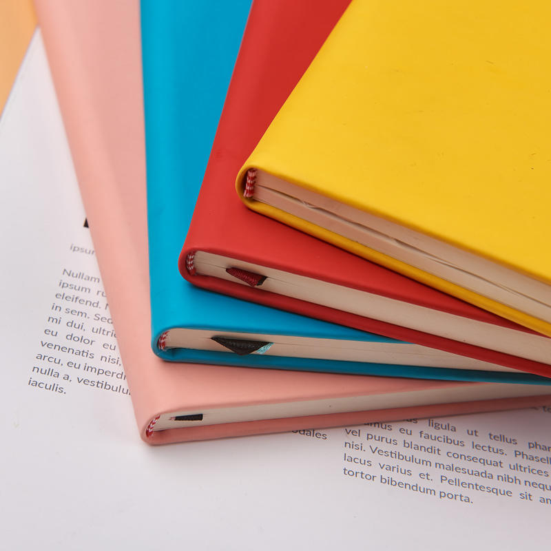 A5size Soft touching PU hardcover with inserts design,silkprinting belt closure notebook D39001 