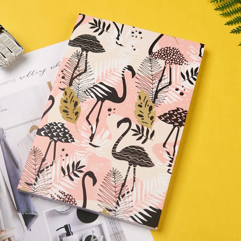 A5 softcover glue paper with flamingo SW39015