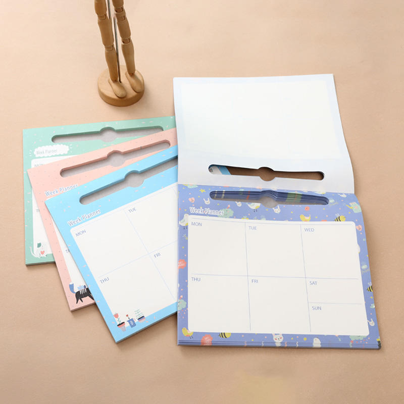monthly calendar notepad ,with a pen-shape -holow SW39022