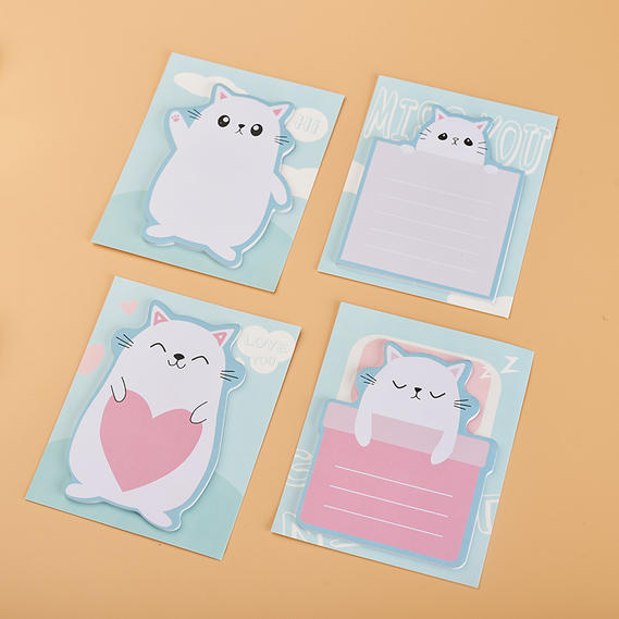 cat-shape small size sticker notepad SW39014