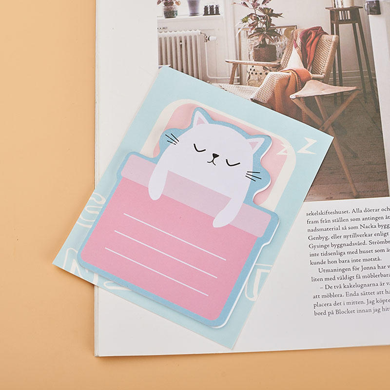 cat-shape small size sticker notepad SW39014